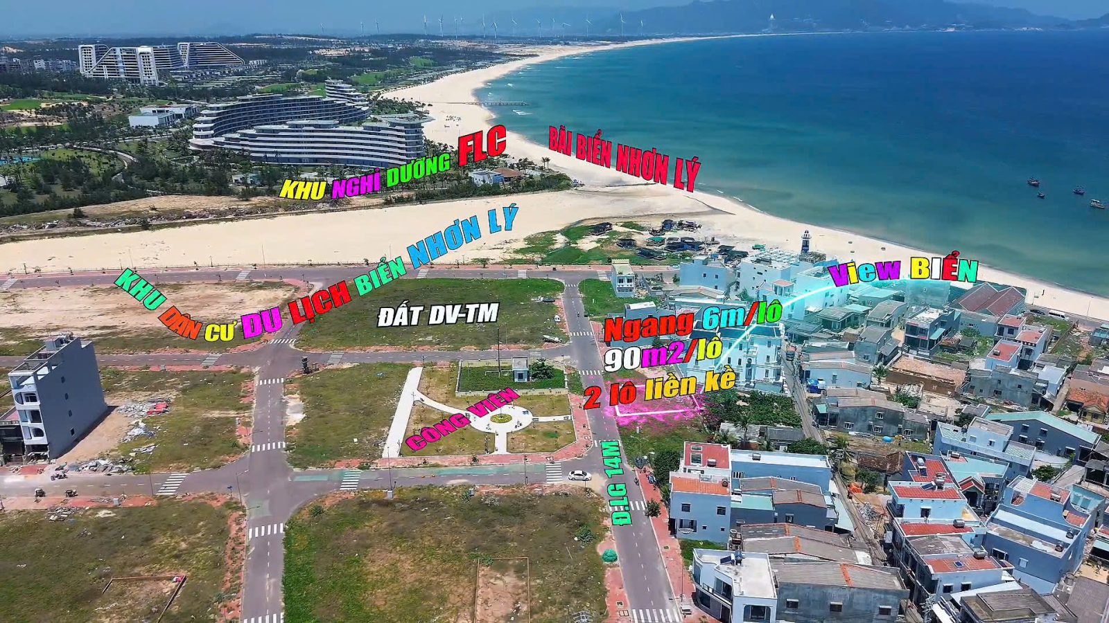 Đất Nhơn Lý 90m² Đối Diện Công Viên, Cách Biển 100m – Giá 2 Tỷ – ảnh 2